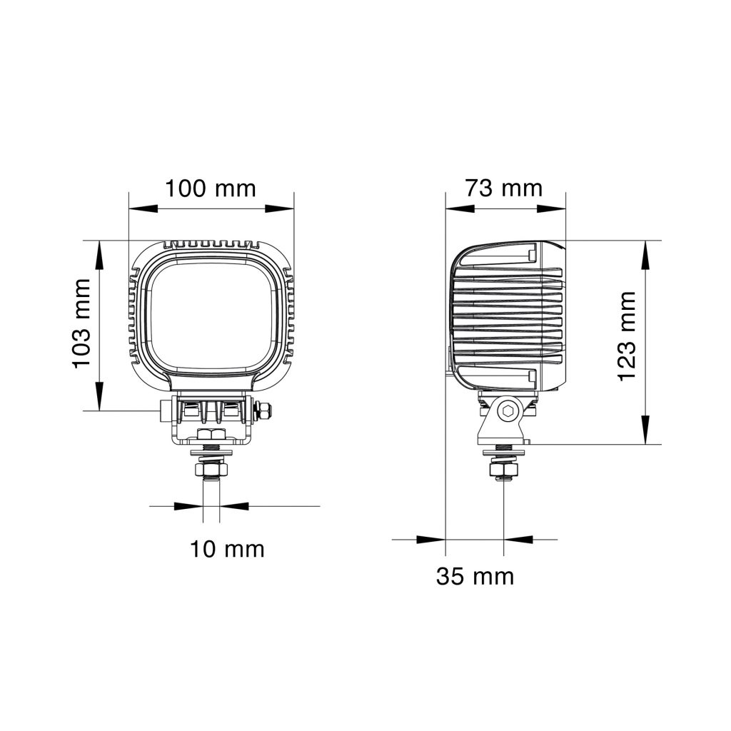 Feu De Brouillard Arrière LED HELLA VALUEFIT - 12/24V, IP67, Diamètre 122 Mm - Conforme ECE R38/R10 - Neuf