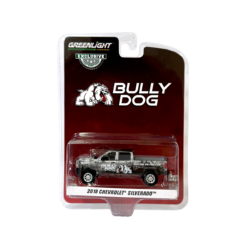 auto de coleccion bully-dog-chevrolet-silverado-2018-auto-a-escala-1-64 greenlight,