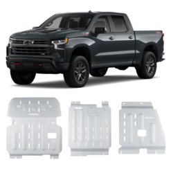 SKID PLATE DE ALUMINIO 6MM CHEVROLET SILVERADO / TAHOE 2020- 2024